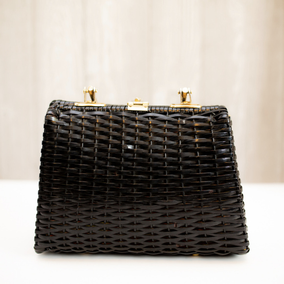 Handmade Vintage Basket Bag - Picture 3 of 8